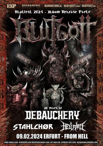 09.02.2024: Blutgott, Hellforce, Stahlchor im From Hell in Erfurt